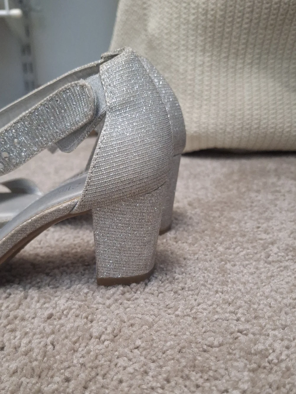 Silver Heels Size 2